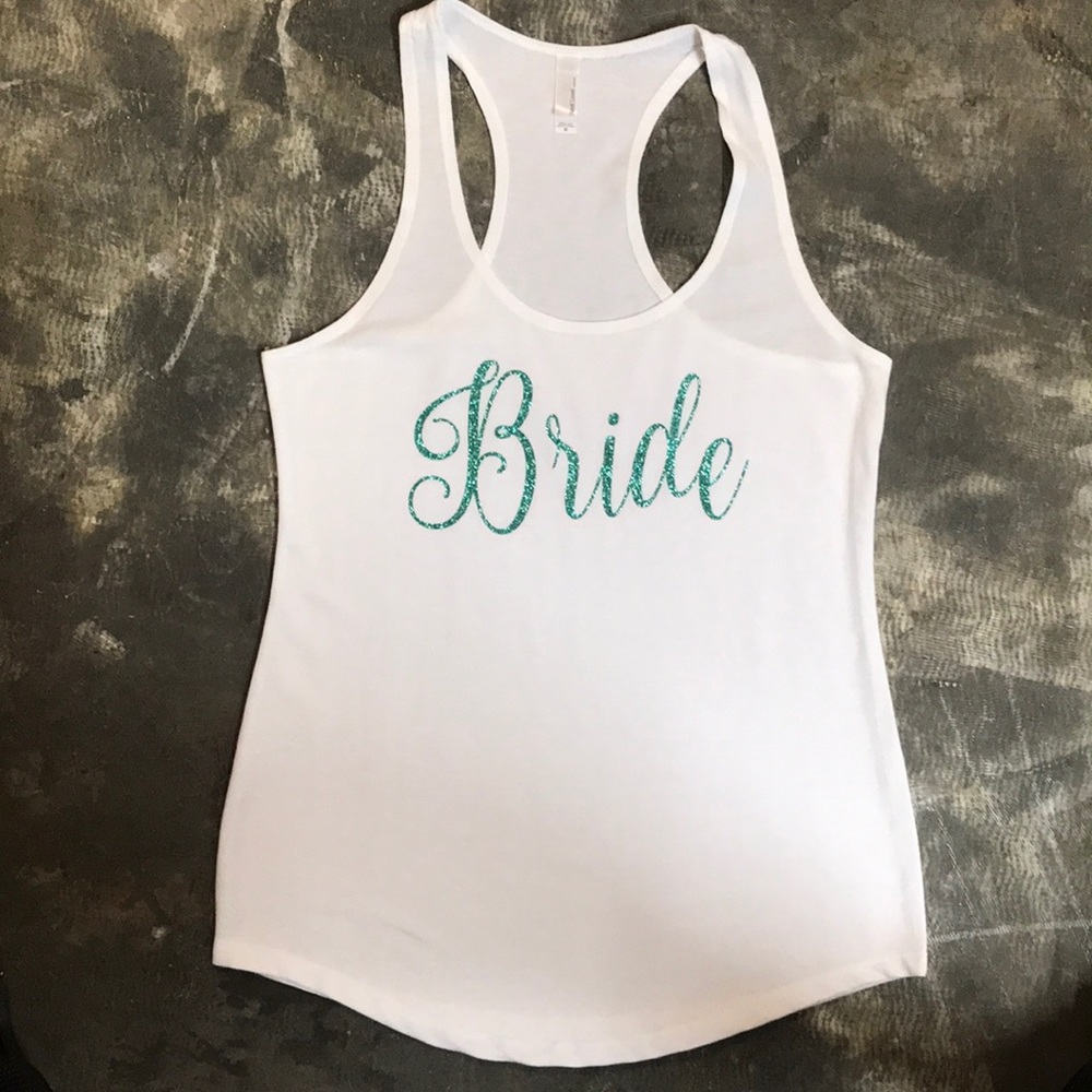 White Bride Tank Top